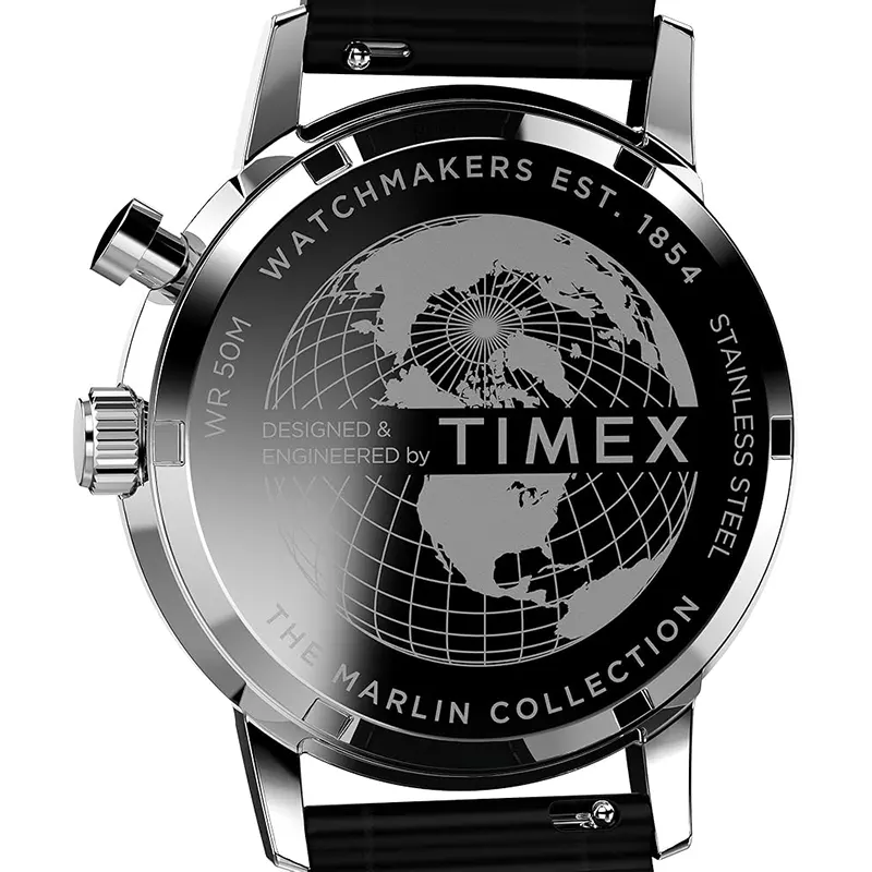 Timex Marlin® Chronograph Tachymeter Black Dial Men's Watch- TW2W51500